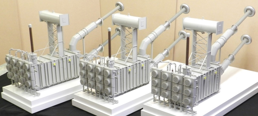 Three Industrial Transformer Models – 1:20 Scale