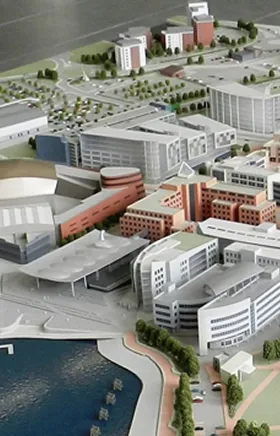 1:500 scale architectural model