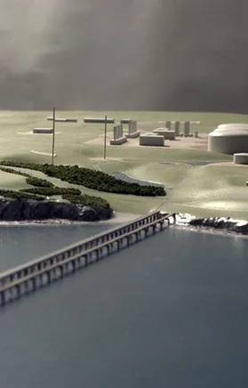 1:750 scale architectural model