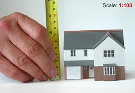 1:100 scale architectural model