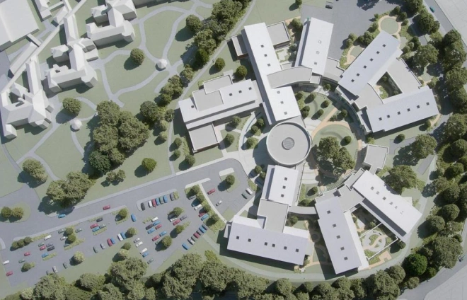 Site Model for New Hospital