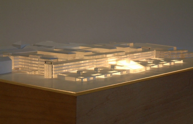 Hospital Massing Model at 1:500