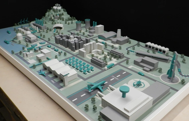 Industrial Landscape Model - Varying Scales