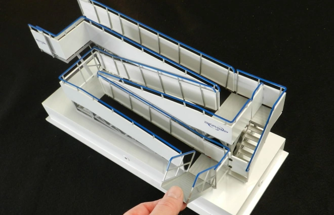 Model for aircraft boarding ramp - 1:25 scale