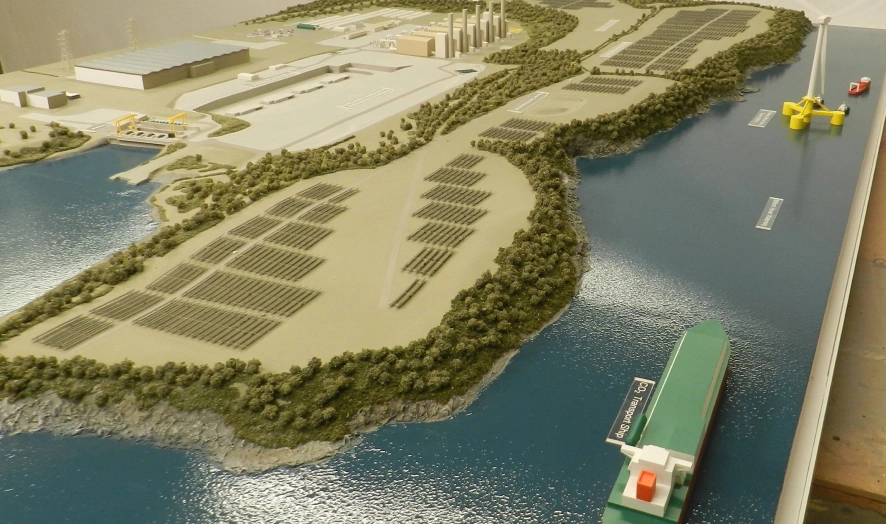 Power Station Site Model at 1:1000 Scale