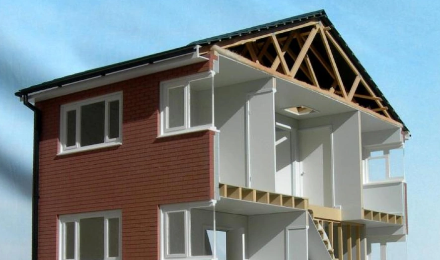1:20 Scale Sectional Model of House