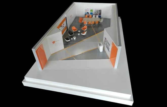1:20 Scale Exhibition Space for GSK