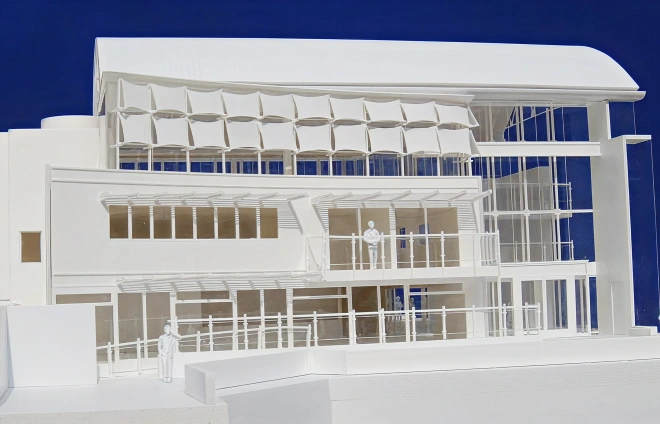 White Cut-away Model