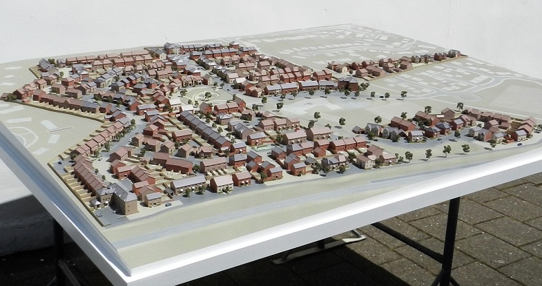 Large housing model – 1:250 scale