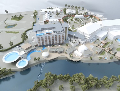 Hotel and spa resort – 1:200 Scale